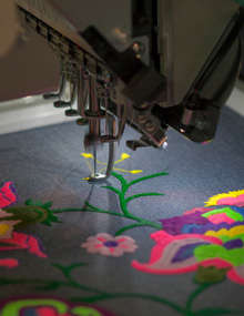 Embroidery Machine Sewing on Garments Calgary