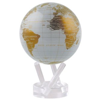 MOVA Solar Globe White & Gold - 4.5 Inch