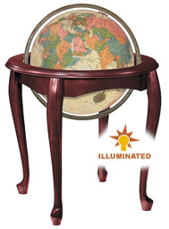The Queen Anne Globe Illuminated