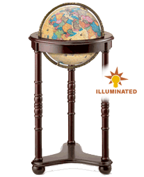The Lancaster - Illuminated Globe