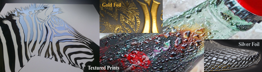 TEXTURED PRINTS / SPOT UV, GOLD FOIL, SILVER FOIL - Awesome for Business Cards or up to 12x18 inch Posters TEXTURED PRINTS / SPOT UV, GOLD FOIL, SILVER FOIL - Awesome for Business Cards or up to 12x18 inch Posters