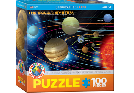 EuroGraphics The Solar System Kids - Puzzle. The Solar System 100 Piece Puzzle