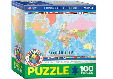 EuroGraphics World Puzzle for Kids 100-Piece Puzzle