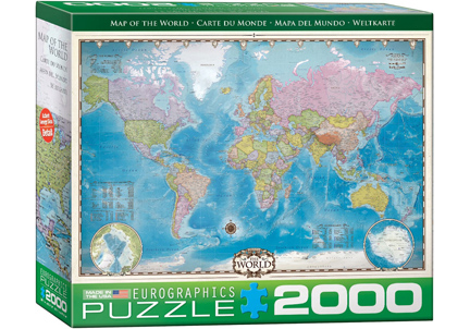 EuroGraphics Map of the World - 2000 Piece Puzzle