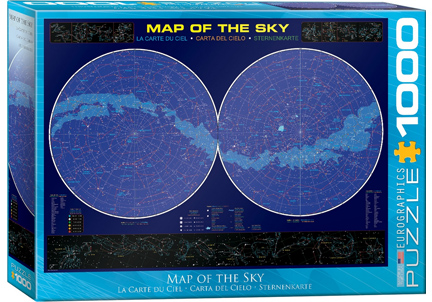 EuroGraphics Map of the Sky - 1000 Piece Puzzle