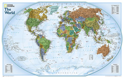 National Geographic World Explorer Wall Map